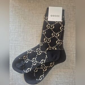 GG Black And Beige Socks NEW